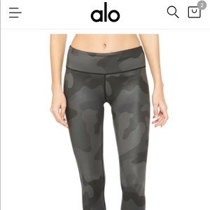 Alo camo leggings size medium